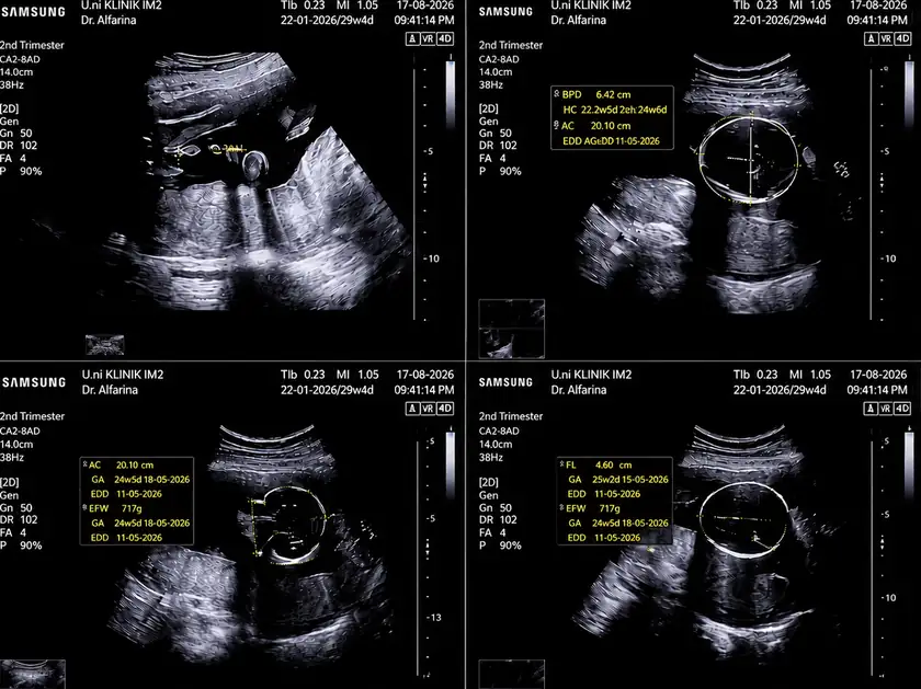 Skrin imbasan biometri dan pertumbuhan bayi di U.n.i Klinik IM2